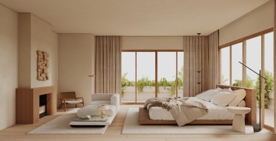 侘寂家居卧室3D模型下载